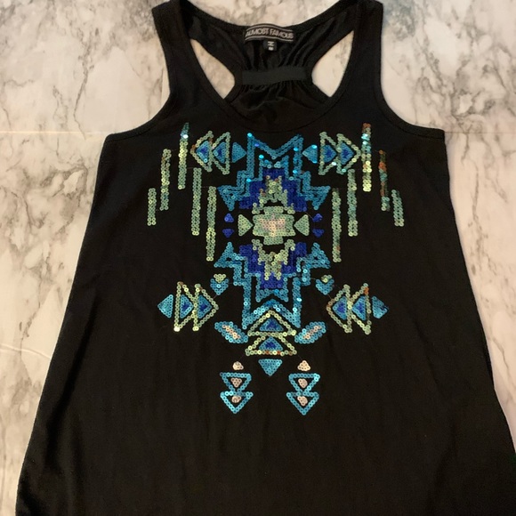 Women’s Sequined Tank Top - Picture 1 of 6